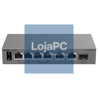 Reyee RG-ES207GS-P Switch Cloud 4P PoE + 2P 1G + 1