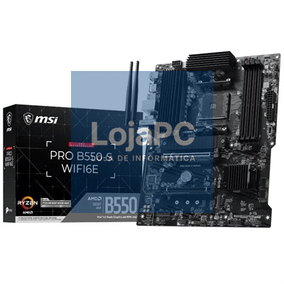 MSI Placa-mãe PRO B550-S WIFI6E DDR4 AM4