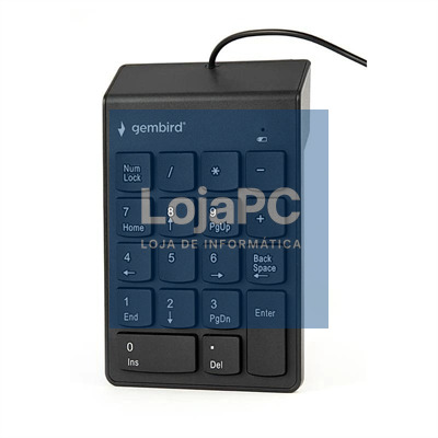 Gembird Teclado Numérico por cabo USB Preto
