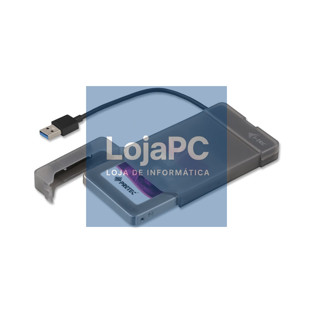 I-TEC USB 3.0 Advance MySafe Easy Enclosure 6.4cm 2.5inch External Enclosure for SATA HDD itegrated cable black