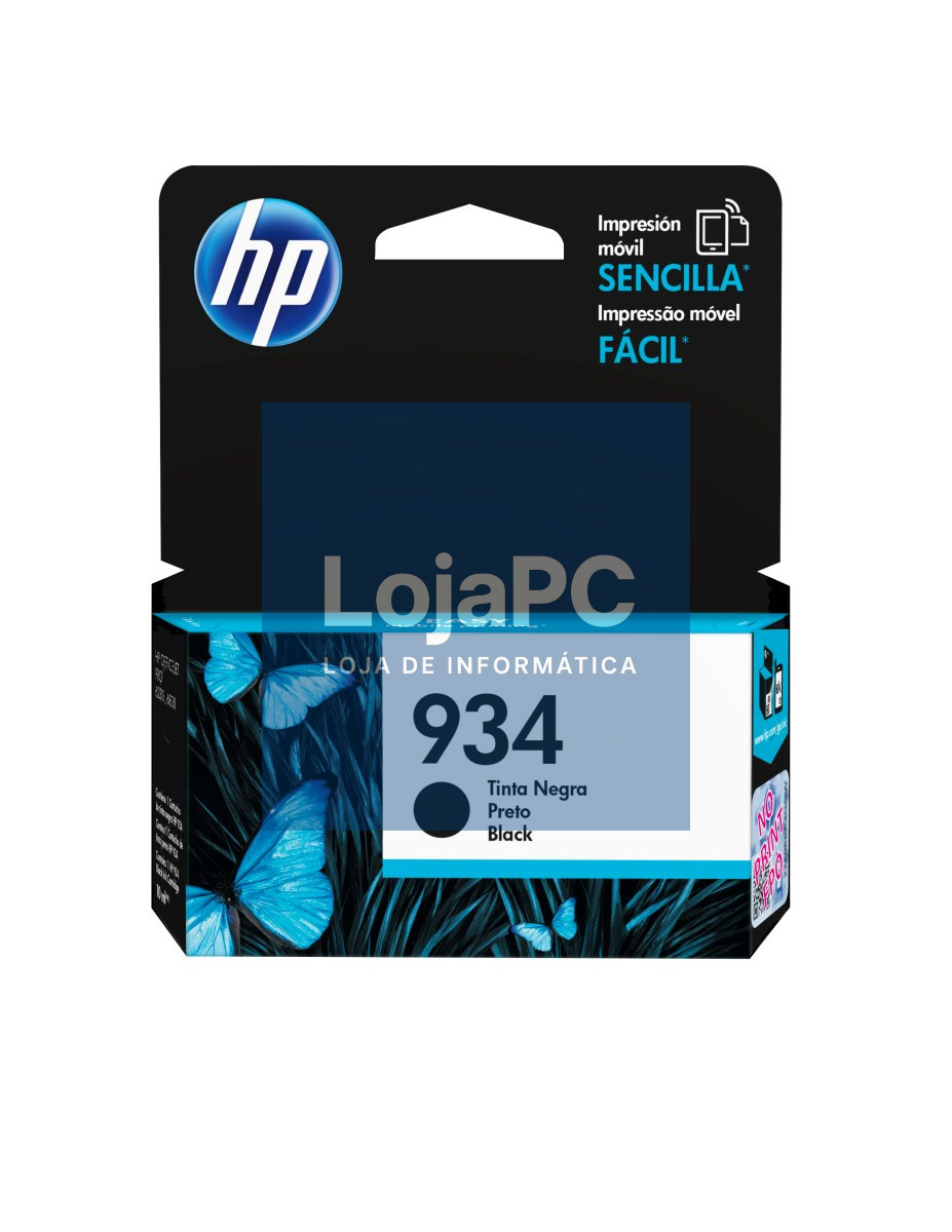 HP 934 original Ink cartridge C2P19AE BGY black standard capacity 1-pack