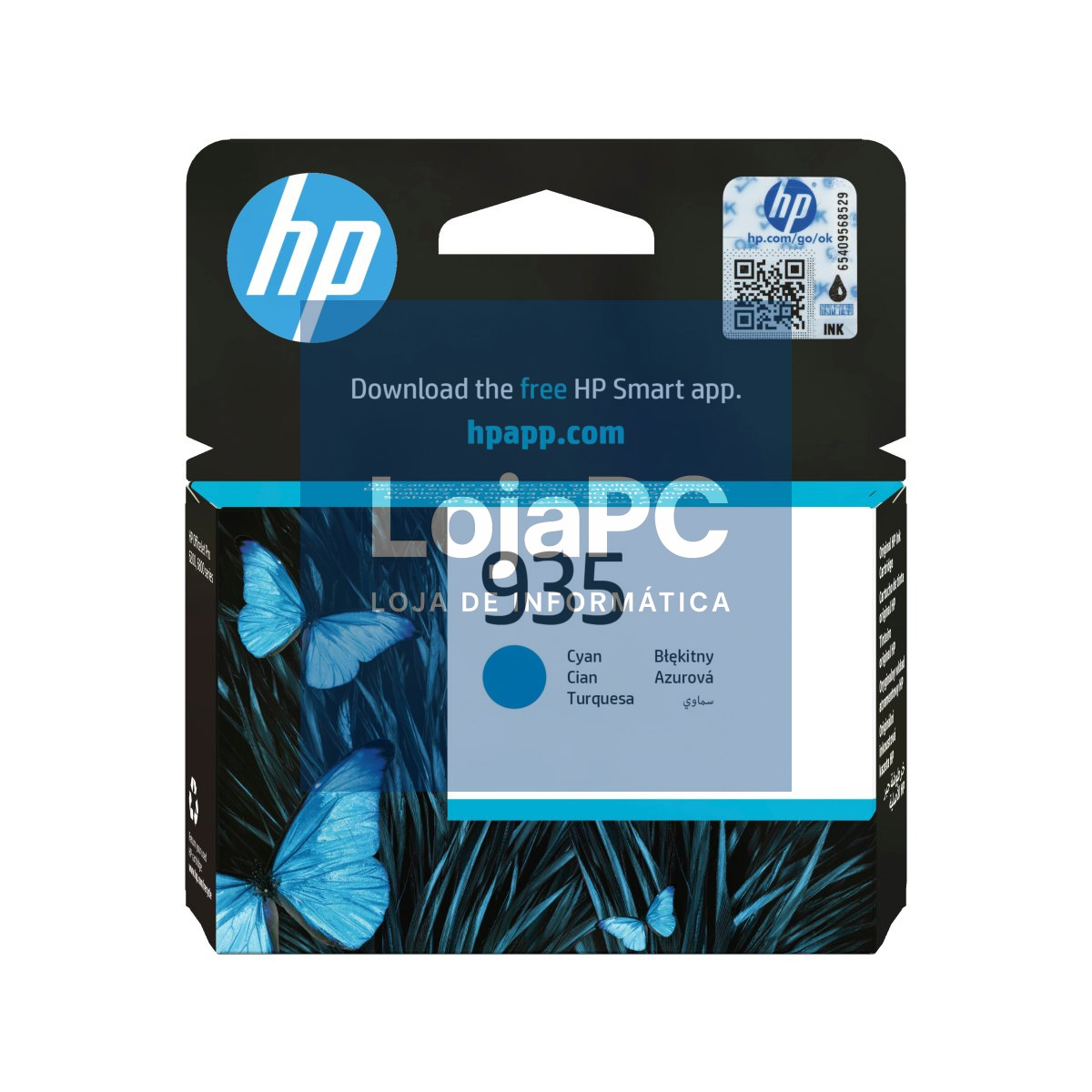 HP 935 original Ink cartridge C2P20AE BGY cyan standard capacity 1-pack