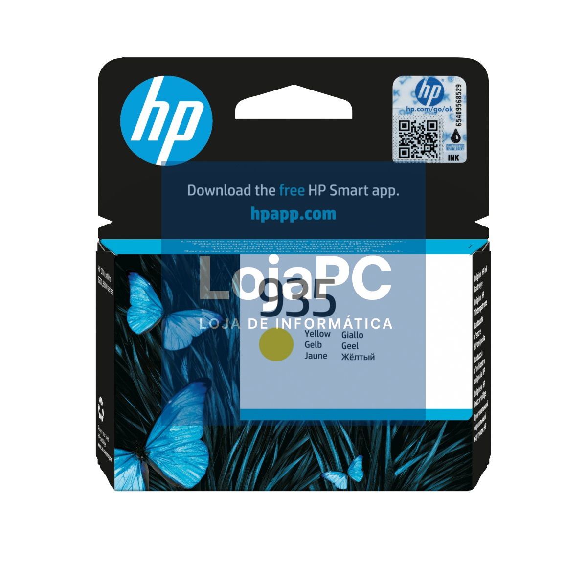 HP 935 original Ink cartridge C2P22AE BGY yellow standard capacity 1-pack