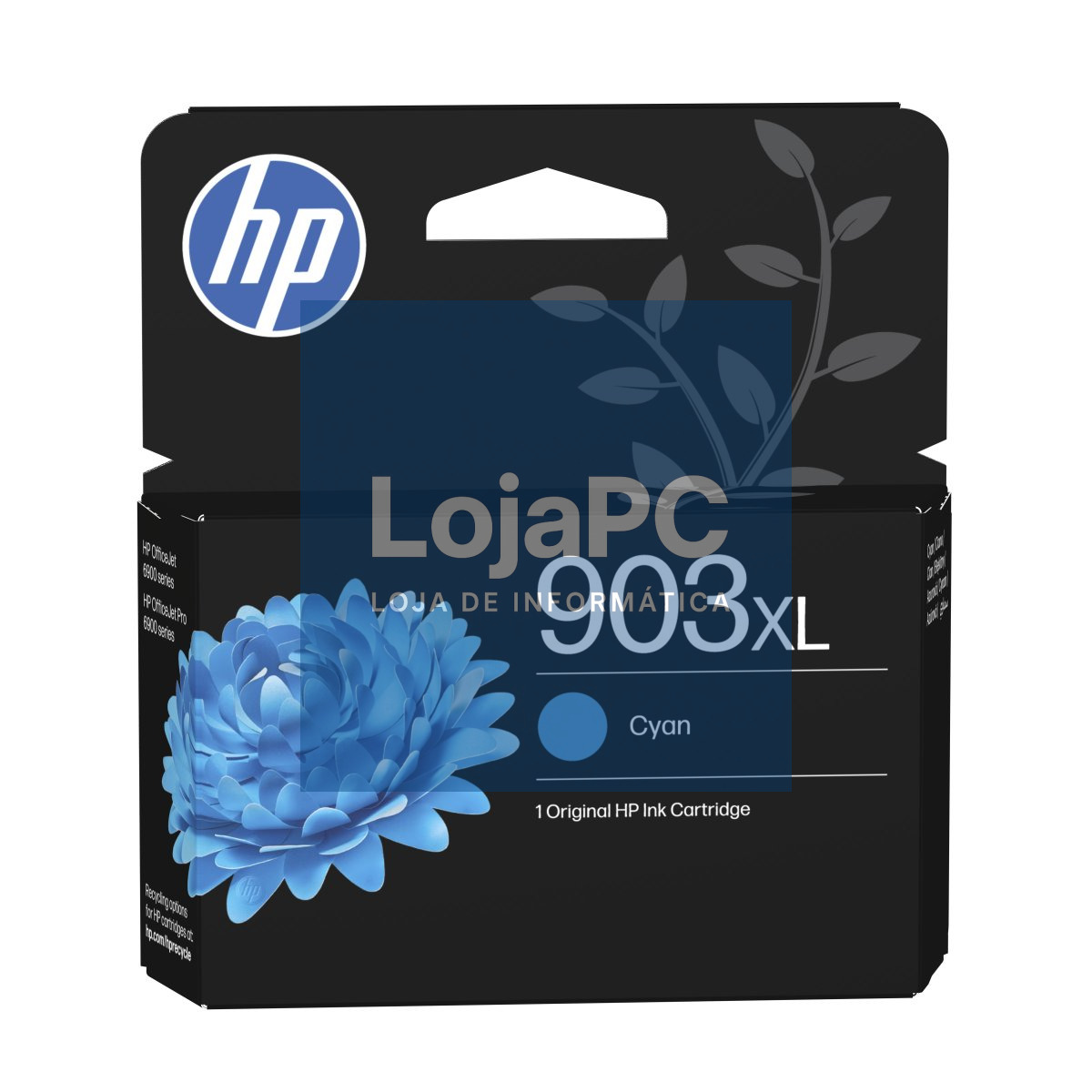 HP 903XL original Ink cartridge T6M03AE BGY Cyan High Yield 825 Pages