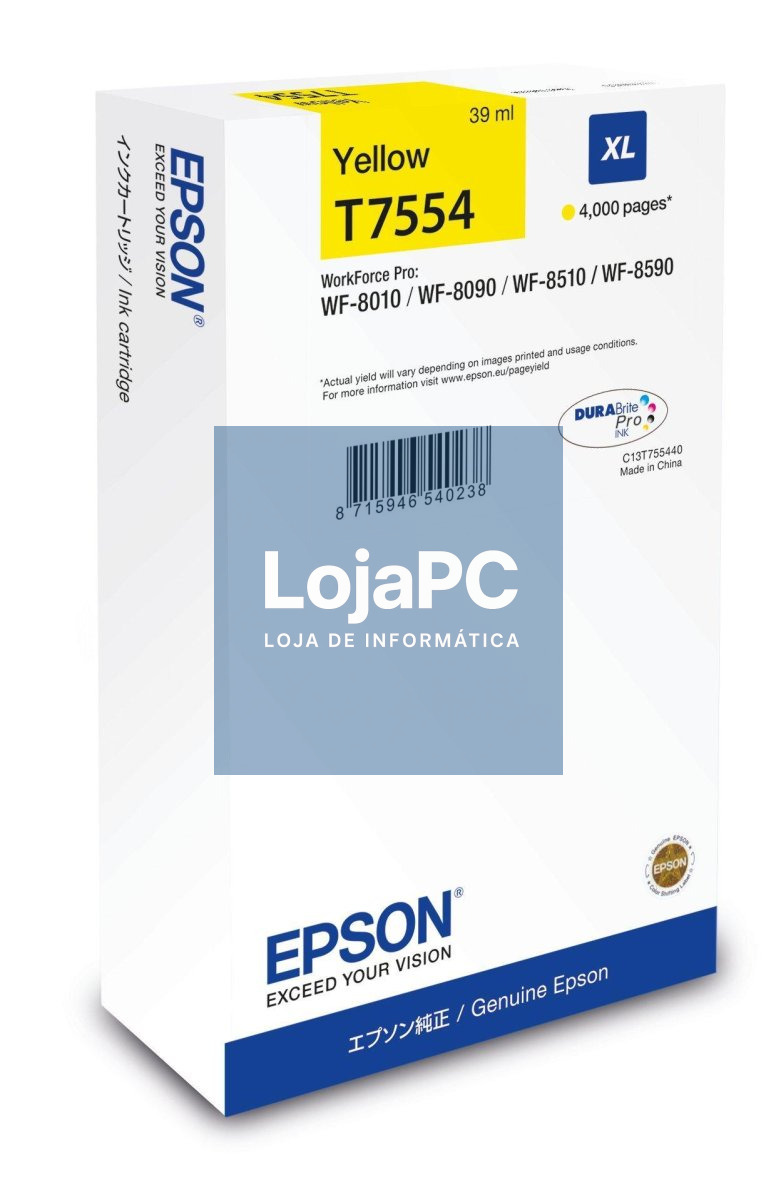 Epson WF-8xxx Series Ink Cartridge XL Yellow