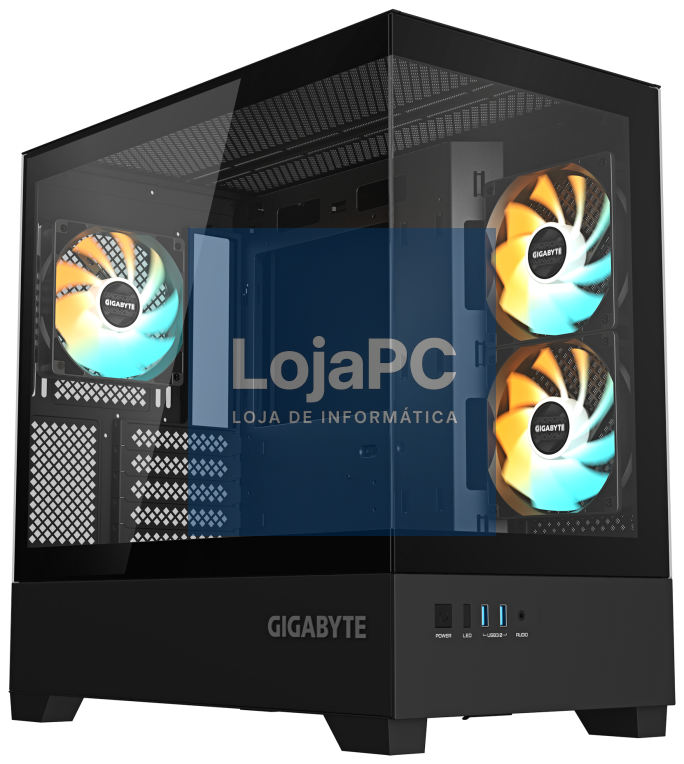 GIGABYTE C201 PANORAMIC Midi Tower Preto