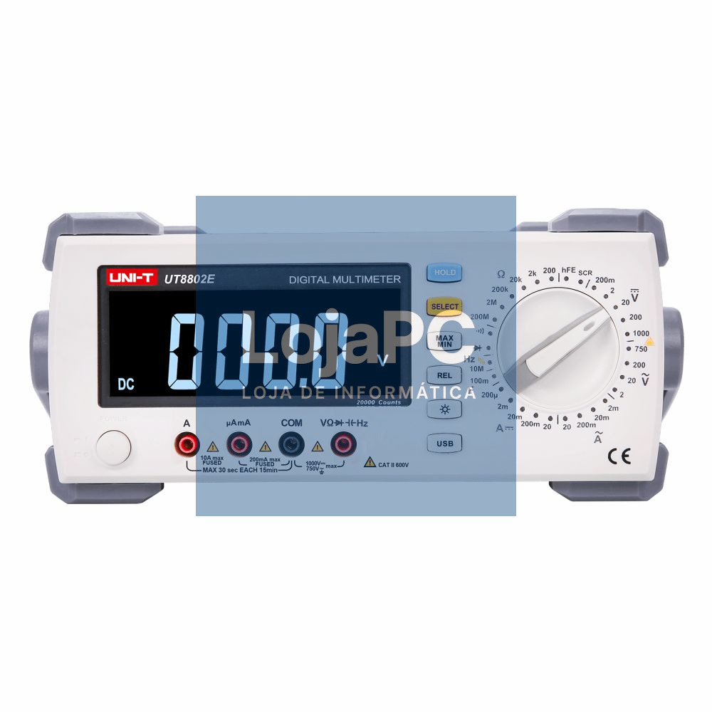 Multímetro Digital de Laboratório 1000VDC / 750VAC 20A UNI-T