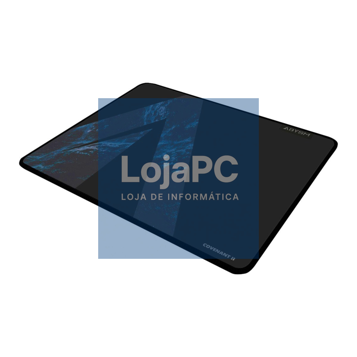 ABYSM Mouse pad gaming covenant II L, natural rubber + polyester fabric. Sew edged - 500 x 420 x 4 mm