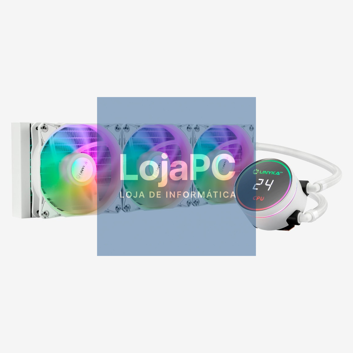 UNYKAch CPU Liquid Cooler AQUASTORM 360 White