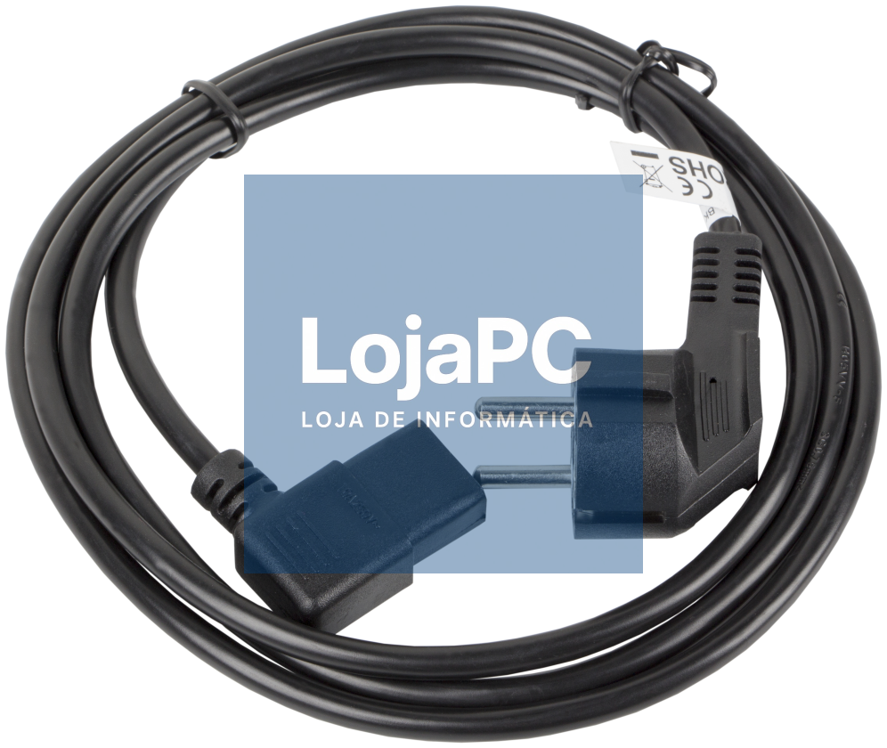 Lanberg CA-C13C-12CC-0030-BK cabo de transmisión Preto 3 m CEE7/7 IEC 320