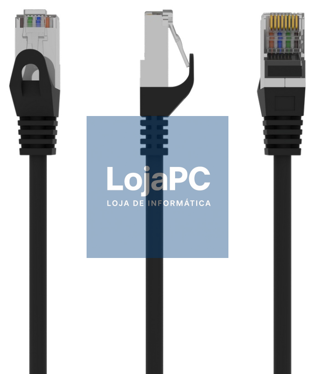 Gembird Patch Cord Cat.6 UTP 3m cabo de rede Preto Cat6 U/UTP (UTP)