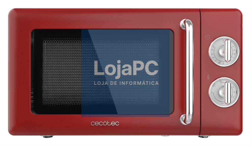 Cecotec 01710 microondas Vermelho, Acero inoxidable Microondas com grill Encimera 20 L 700 W