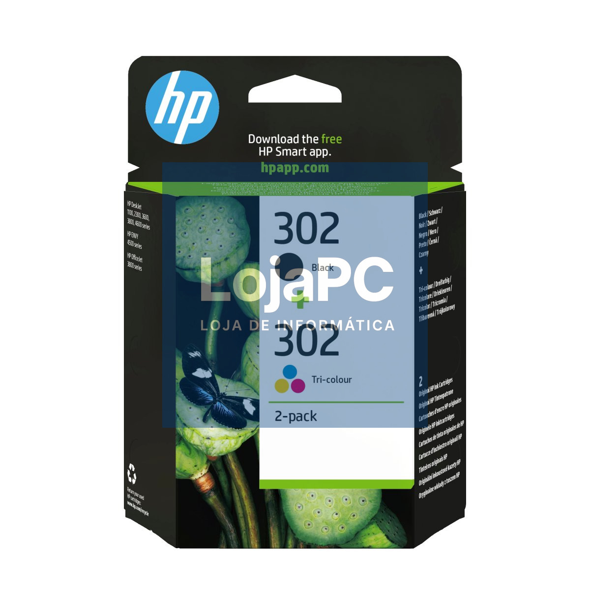 HP 302 Ink Cartridge Combo 2-Pck BLISTER