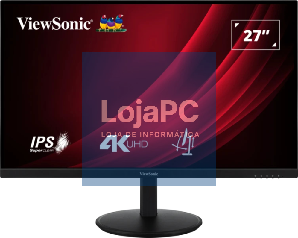 Viewsonic VG Series VG2708-4K ecrã para PC 68,6 cm (27") 3840 x 2160 Pixeles 4K Ultra HD LED Preto