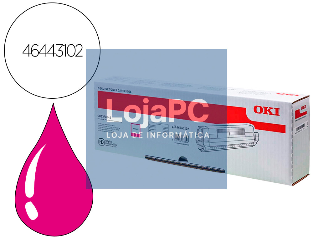 Toner OKI Magenta 10K - C833/C843