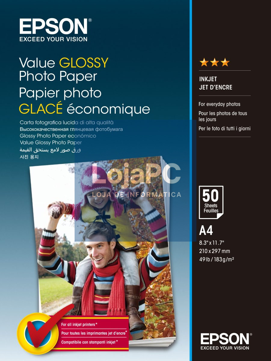 EPSON Value Photo Paper A4 20 sheets
