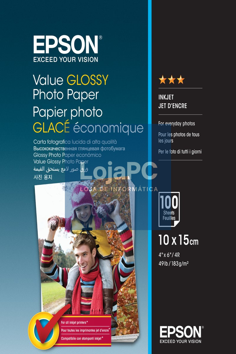 EPSON Value Photo Paper 10x15cm 100 sheets