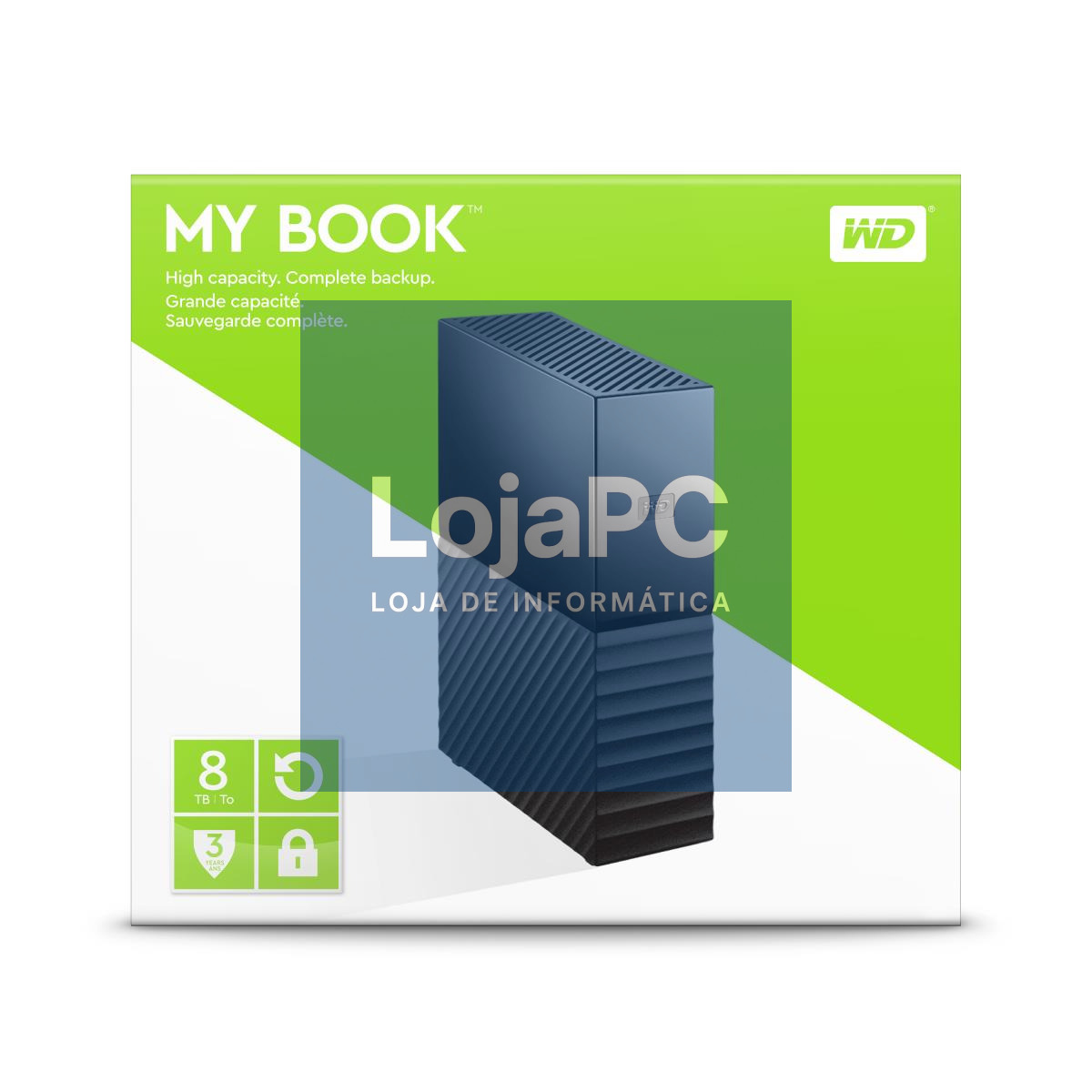 WD My Book 8TB HDD USB3.0 3.5inch RTL extern RoHS compliant WD SmartWare Pro