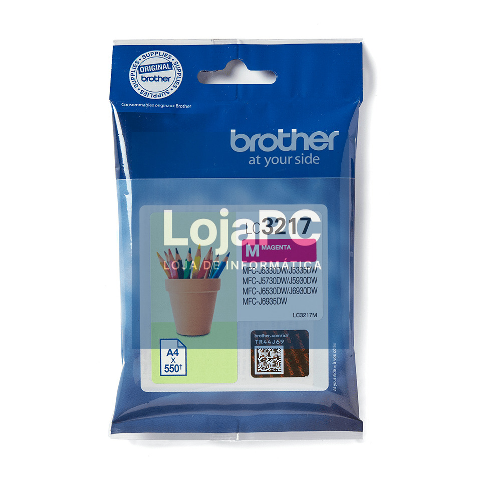 Tinteiro BROTHER LC3217M Magenta - MFC J5330DW/5730DW/6530DW/6930DW/6935DW