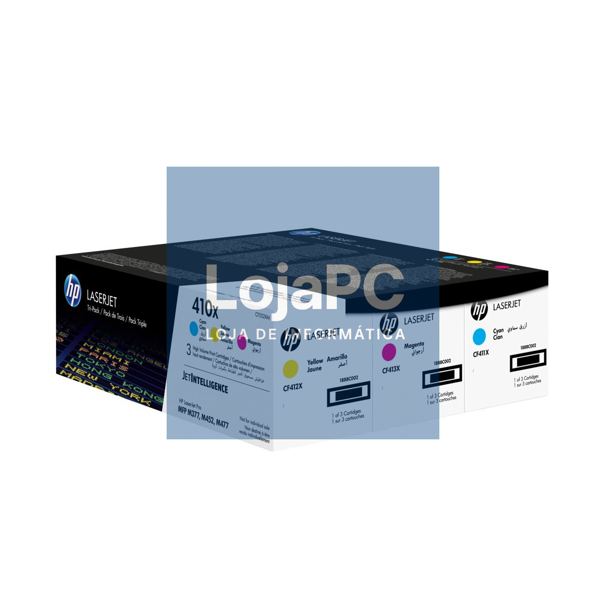 HP 410X original LaserJet Toner cartridge CF325XM Cyaan Magenta Yellow High Yield 3-pack