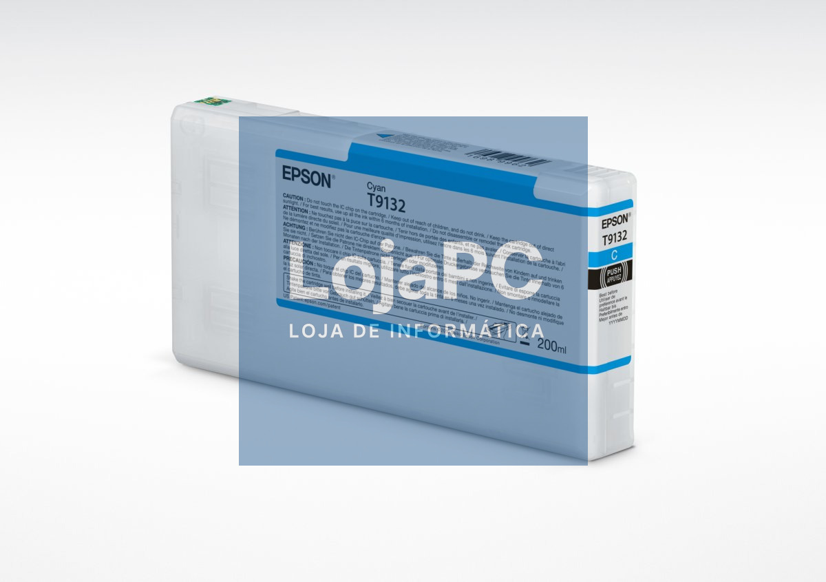 Tinteiro EPSON T9132 Ciano 200ml - SureColor SC-P5000