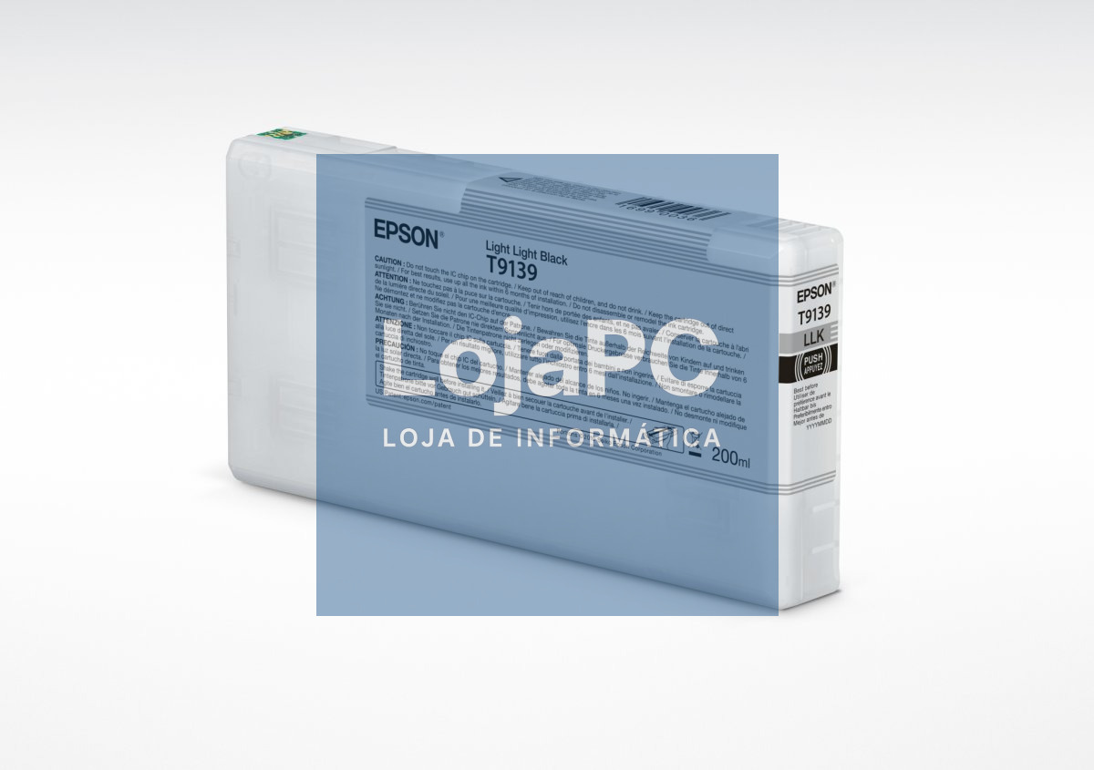 EPSON T9139 Light Light Black Ink Cartridge 200ml