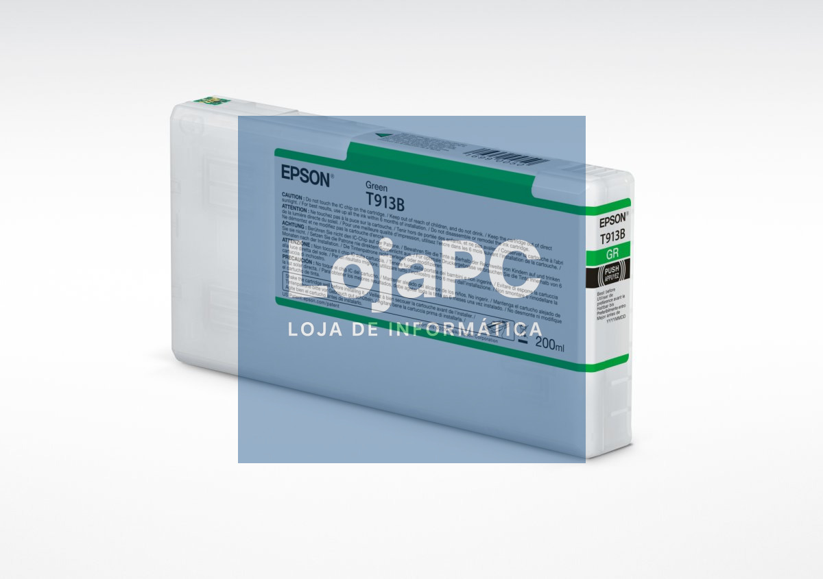 Tinteiro EPSON T913B Verde 200ml - SureColor SC-P5000