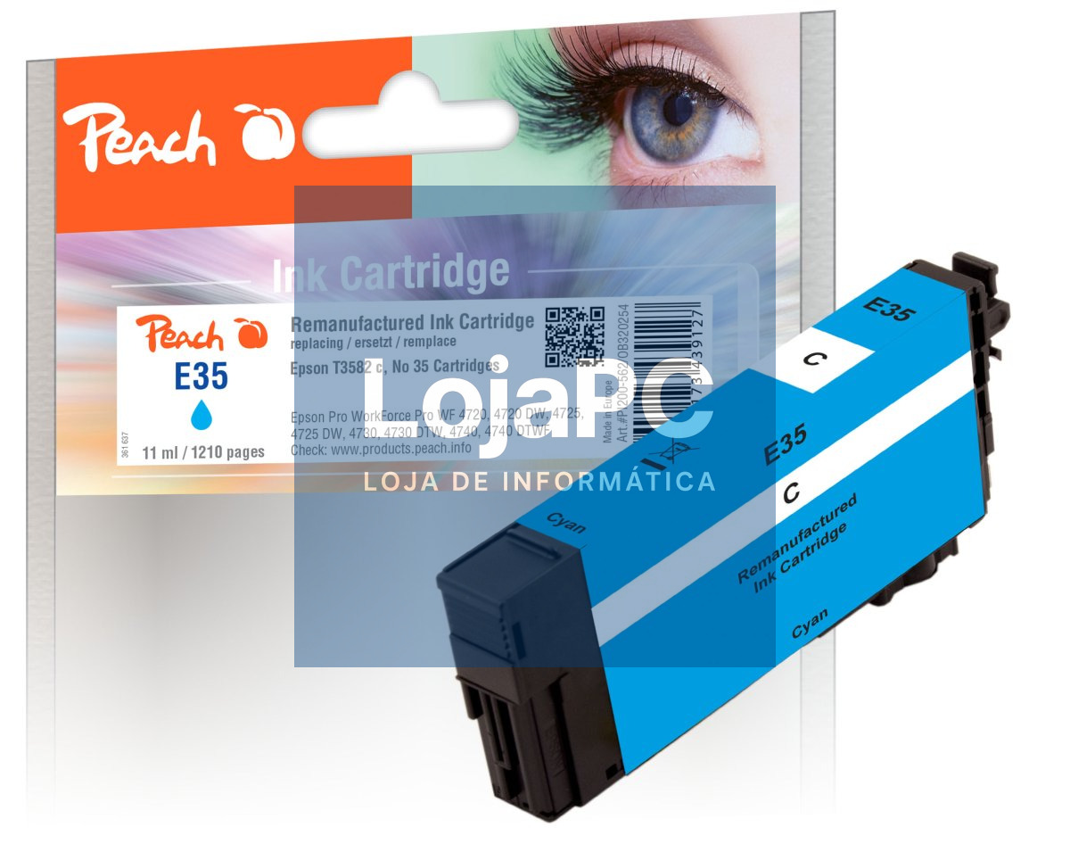 Tinteiro EPSON 35 Ciano - WorkForce Pro WF-4720/4725/4730/4740
