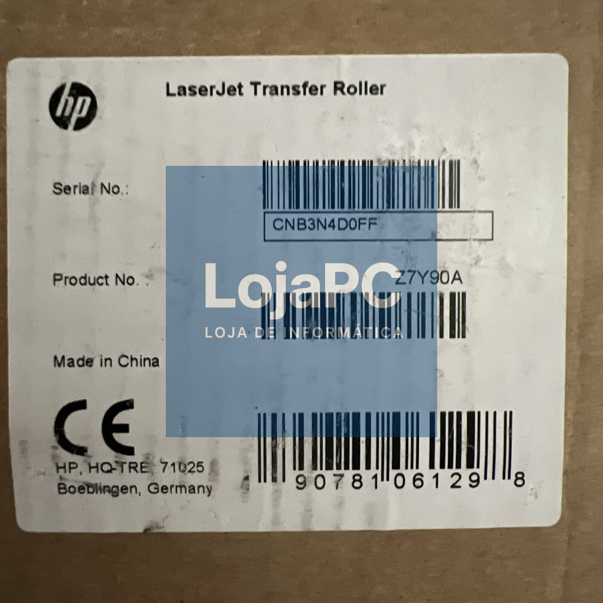 HP LaserJet Transfer Roller
