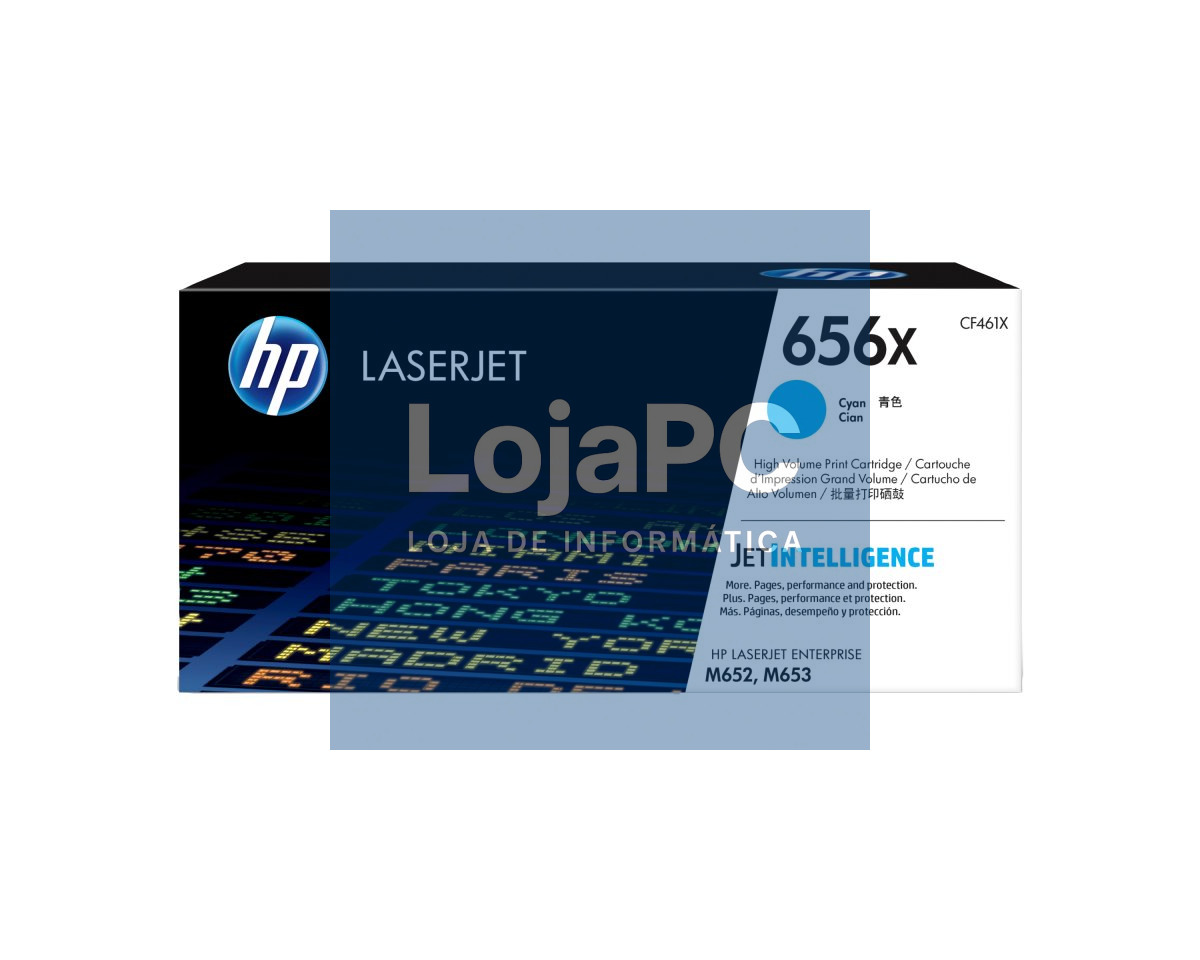 HP 656X original LaserJet Toner cartridge CF460X Cyan High Yield
