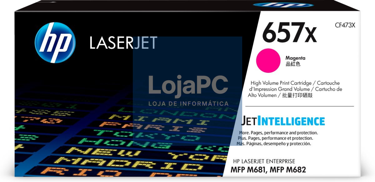 HP 657X original LaserJet Toner cartridge CF473X Magenta High Yield