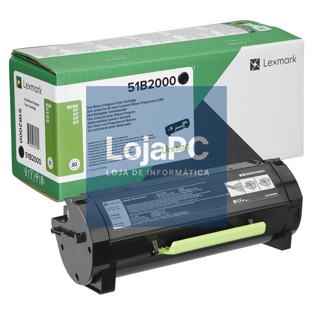 LEXMARK 2.5K Return Program Black Toner Cartridge MS/MX317 417 517 617