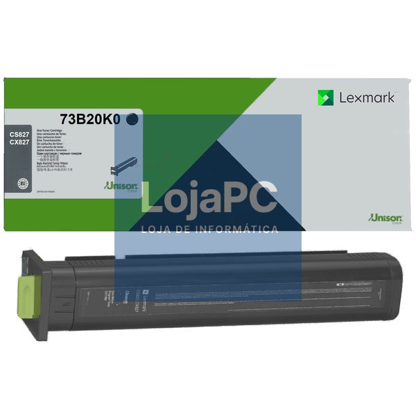 LEXMARK 20K Return Program Black Toner Cartridge CS/CX827