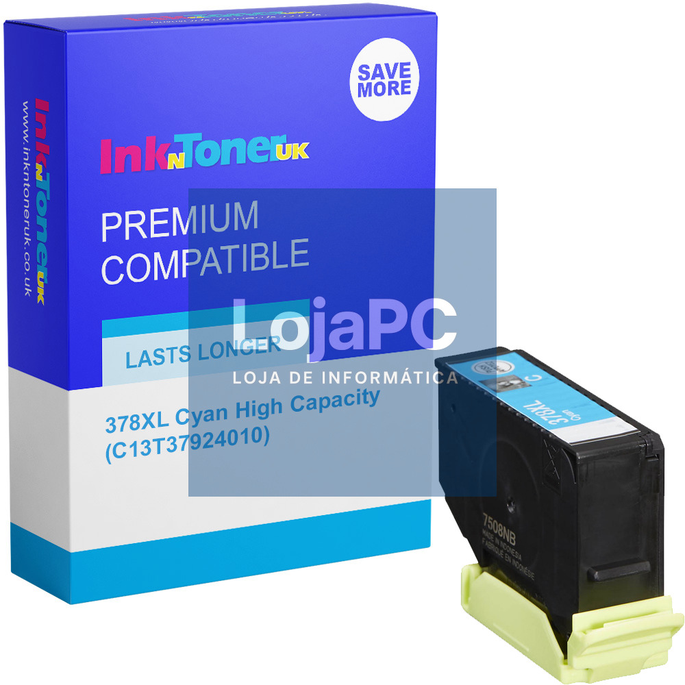 Tinteiro EPSON 378 Ciano XL - Expression Photo XP-8500/8600/15000
