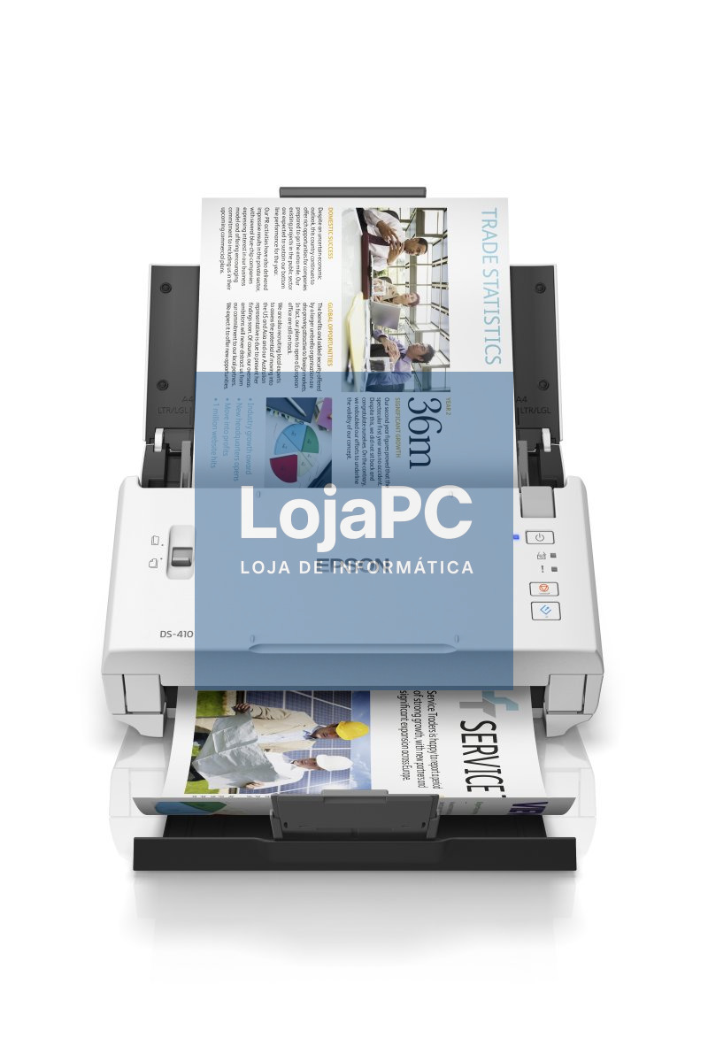 EPSON WorkForce DS-410 Document scanner Contact Image Sensor CIS Duplex A4 600x600dpi 26ppm ADF 50sheets 3000scans/d USB 2.0
