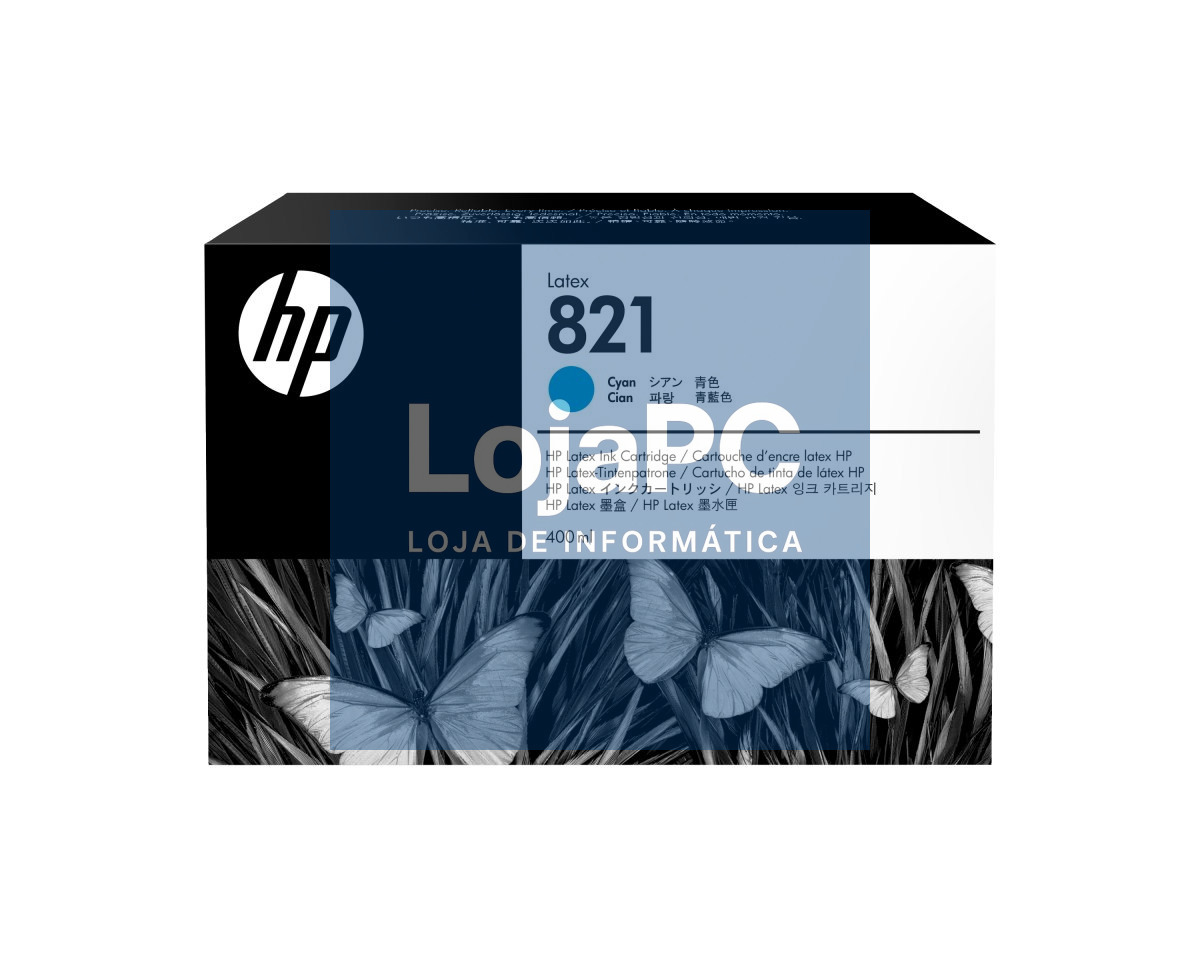 HP 821A 400ml Cyan Latex Ink Cartridge