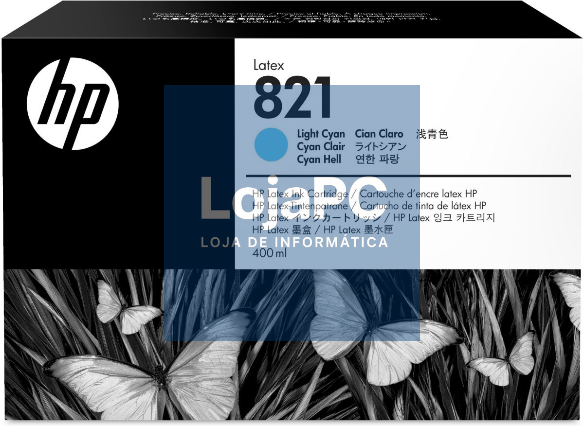 HP 821A 400ml Light Cyan Latex Ink Cartridge