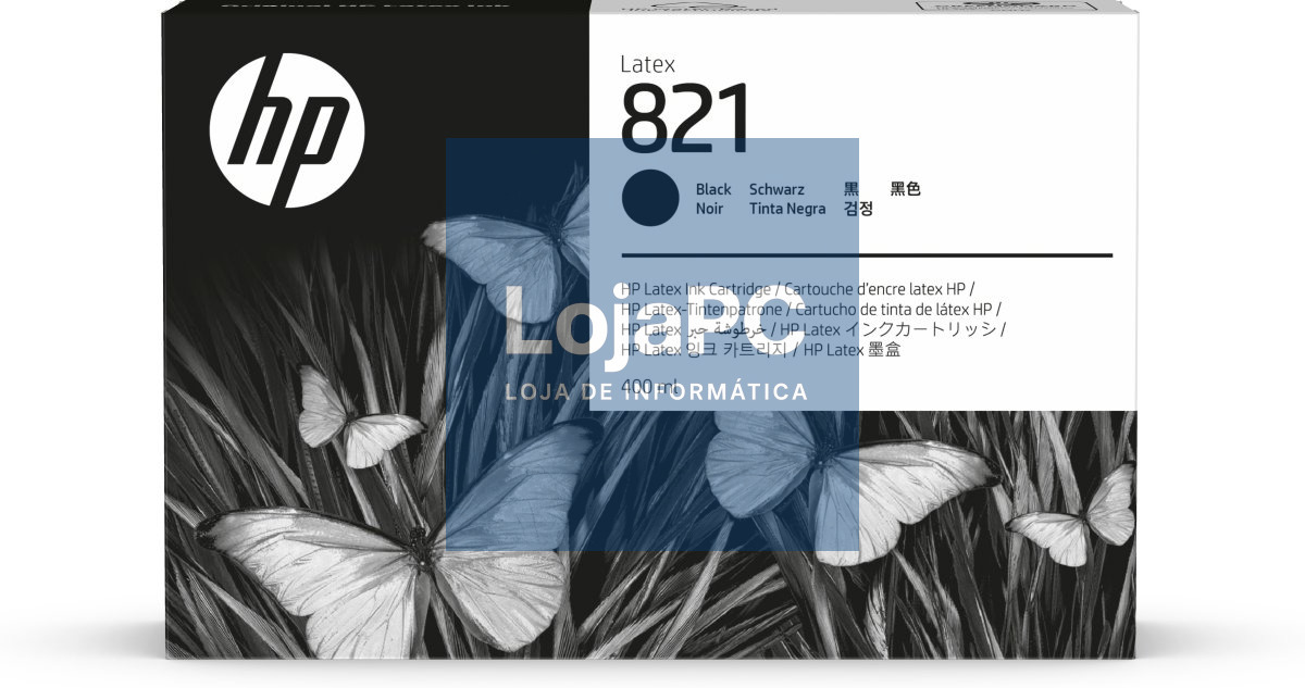 HP 821A 400ml Black Latex Ink Cartridge