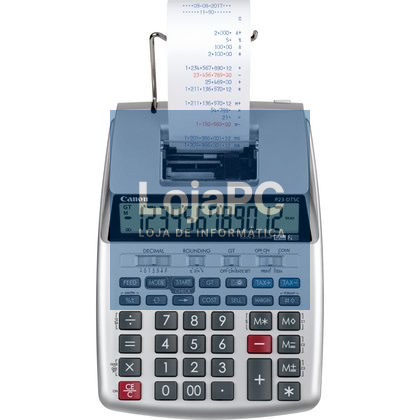 CANON P23-DTSC Desktop Calculator with Paper Roll 12-digit 2-color ink ribbon