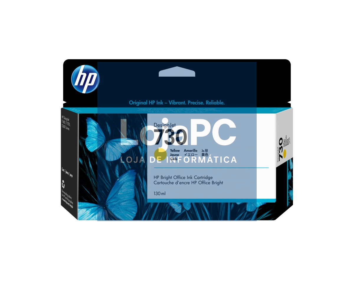 HP 730 130 ml Yellow Ink Cartridge T1600 / T2600 / T1700