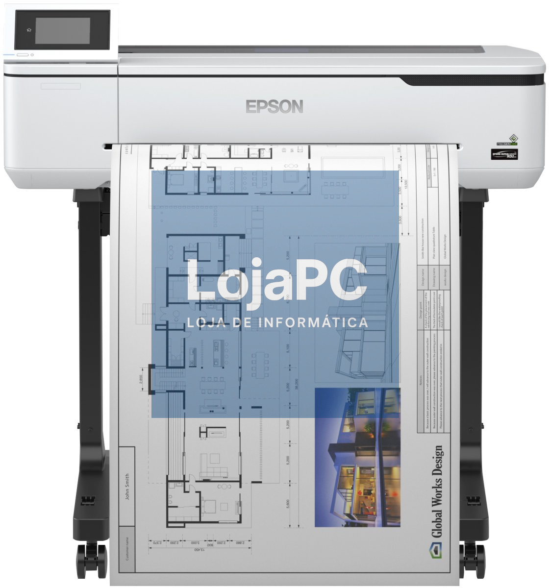 EPSON SureColor SC-T3100 24inch large-format printer colour ink-jet Roll A1 61.0cm 2400x1200dpi Gigabit LAN Wi-Fi USB 3.0 Cutter