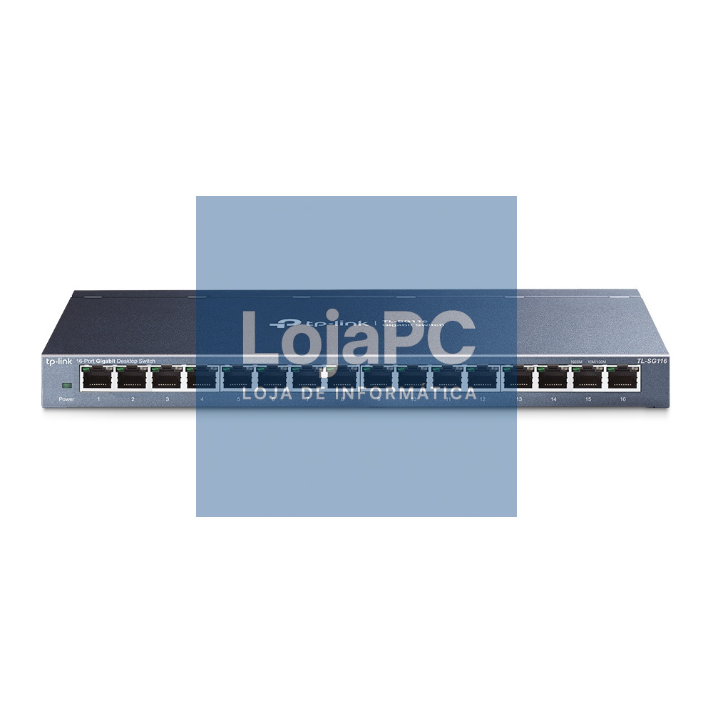 TP-LINK 16-Port Gigabit Desktop Switch RJ45 Ports Desktop Steel Case
