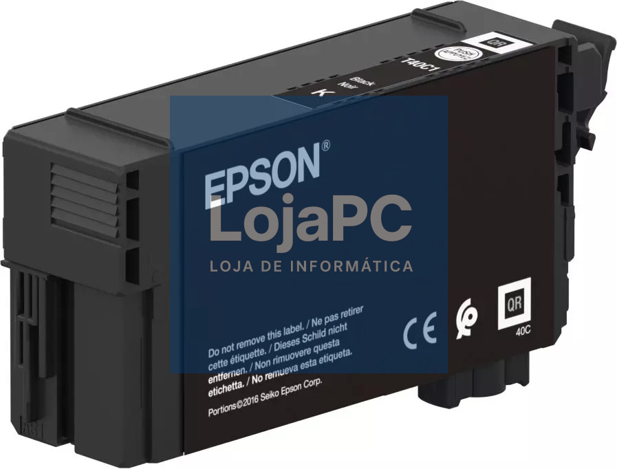 EPSON Singlepack UltraChrome XD2 Black T40C140 50ml