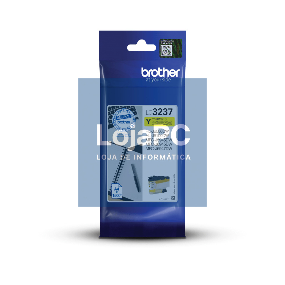 BROTHER LC-3237Y Yellow Ink 1500 pages