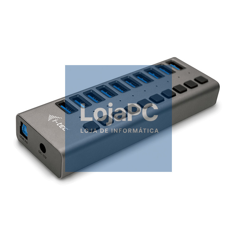 Hub de carregamento i-tec USB 3.0 10 portas + Carregador de corrente 48 W