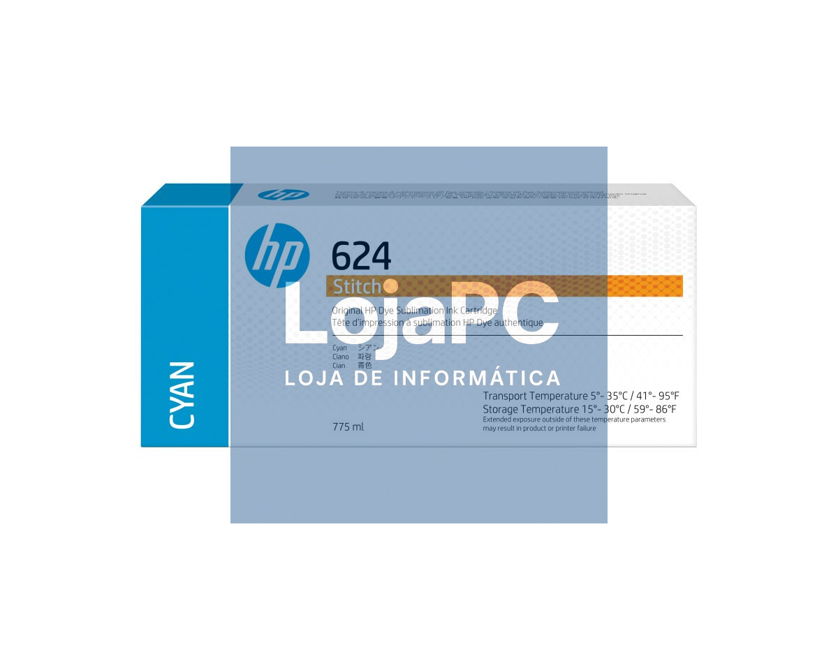 HP 624 775ml Cyan Dye Sublimation Ink Cartridge