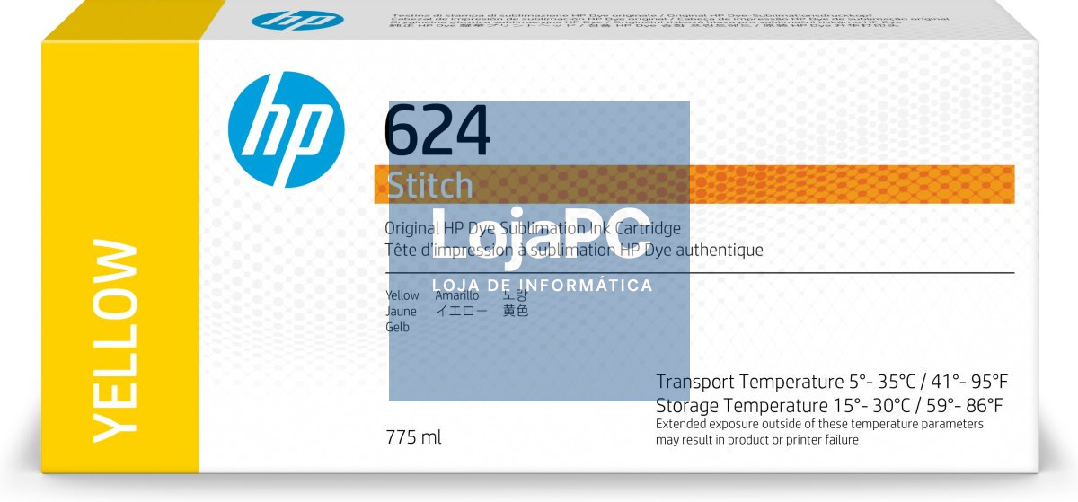 HP 624 775ml Yellow Dye Sublimation Ink Cartridge