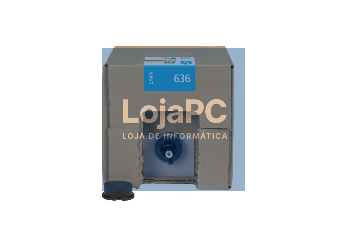 HP 636 3-liter Cyan Dye Sublimation Ink Cartridge