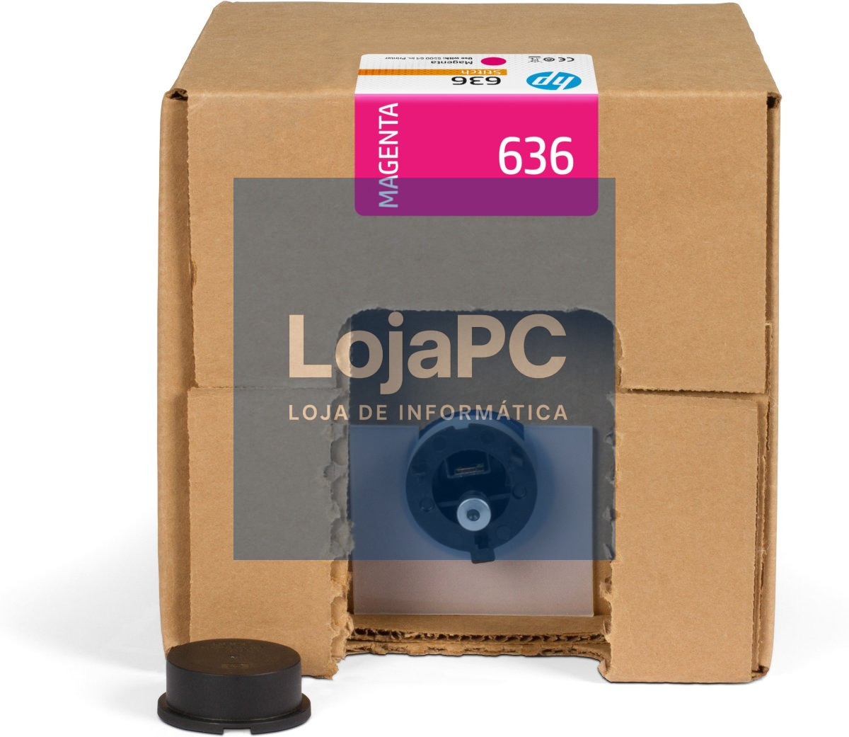 HP 636 3-liter Magenta Dye Sublimation Ink Cartridge