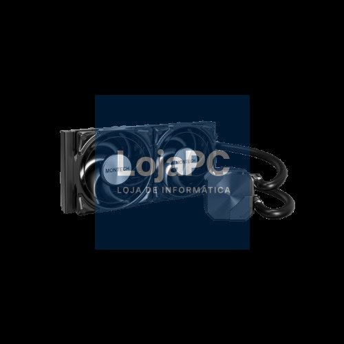 VEN CPU REF LIQUIDA MONTECH HYPERFLOW S240 B 2VENT 120MM/INTEL-AMD/ARGB/BLACK HYPER FLOW SILENT 240 BLACK